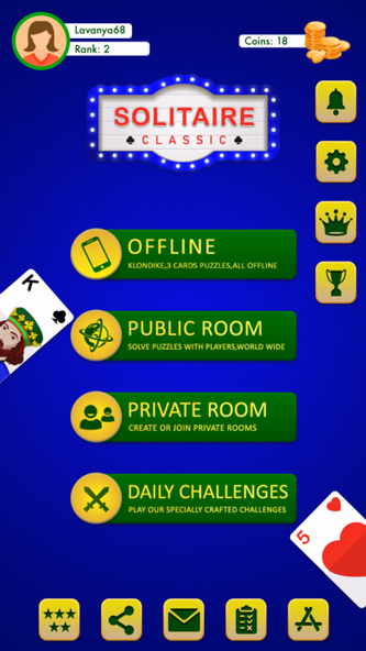 Solitaire Offline & Online Screenshot 1 - AppWisp.com Solitaire Offline & Online Screenshot 1 - AppWisp.com