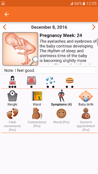 WomanLog Pregnancy Calendar Screenshot 2 - AppWisp.com WomanLog Pregnancy Calendar Screenshot 2 - AppWisp.com