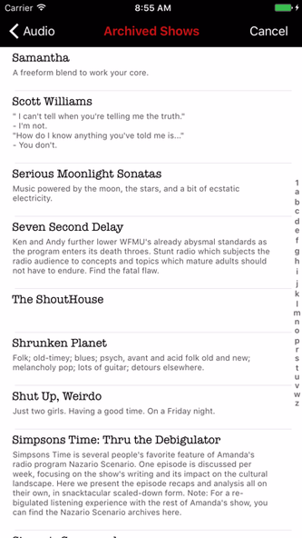 WFMU Radio Screenshot 3 - AppWisp.com WFMU Radio Screenshot 3 - AppWisp.com