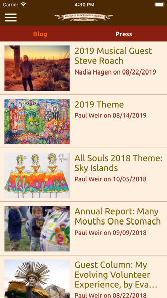 All Souls Procession App Screenshot 4 - AppWisp.com All Souls Procession App Screenshot 4 - AppWisp.com