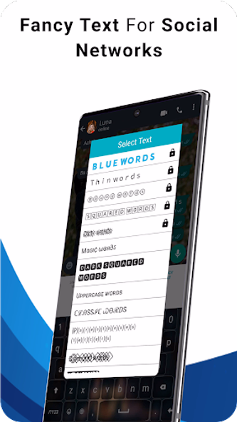 Blue Words, Stylish Fonts text Screenshot 3 - AppWisp.com Blue Words, Stylish Fonts text Screenshot 3 - AppWisp.com