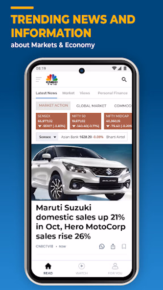 CNBC-TV18: Business News Screenshot 1 - AppWisp.com CNBC-TV18: Business News Screenshot 1 - AppWisp.com
