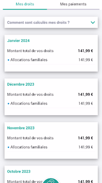 Caf - Mon Compte Screenshot 4 - AppWisp.com Caf - Mon Compte Screenshot 4 - AppWisp.com