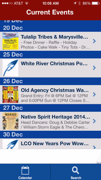 Pow Wow Calendar Screenshot 1 - AppWisp.com Pow Wow Calendar Screenshot 1 - AppWisp.com