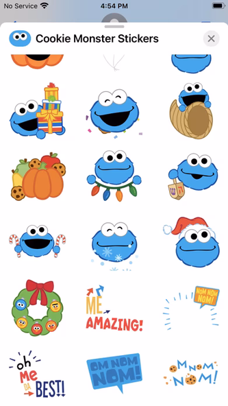 Cookie Monster Stickers Screenshot 4 - AppWisp.com Cookie Monster Stickers Screenshot 4 - AppWisp.com