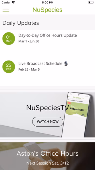 NuSpecies Screenshot 1 - AppWisp.com NuSpecies Screenshot 1 - AppWisp.com
