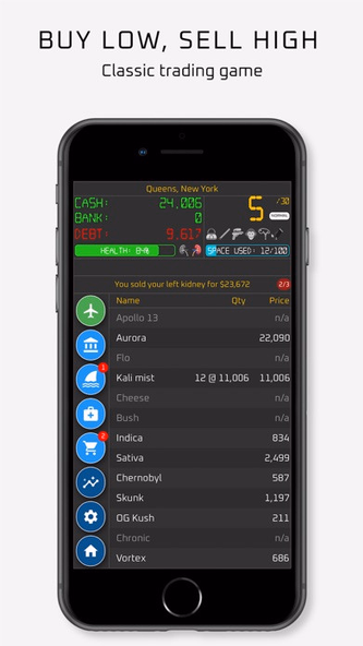 Dope Wars (Weed Edition) Lite Screenshot 1 - AppWisp.com Dope Wars (Weed Edition) Lite Screenshot 1 - AppWisp.com