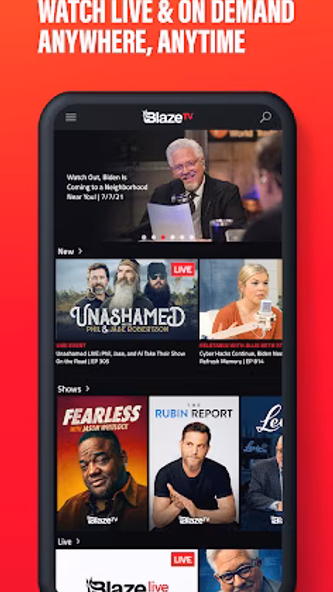 BlazeTV Screenshot 1 - AppWisp.com BlazeTV Screenshot 1 - AppWisp.com