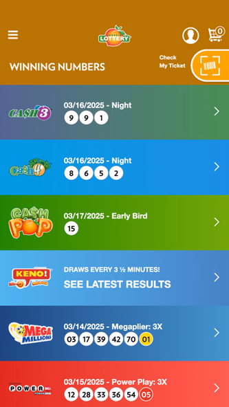 Georgia Lottery Official App Screenshot 3 - AppWisp.com Georgia Lottery Official App Screenshot 3 - AppWisp.com