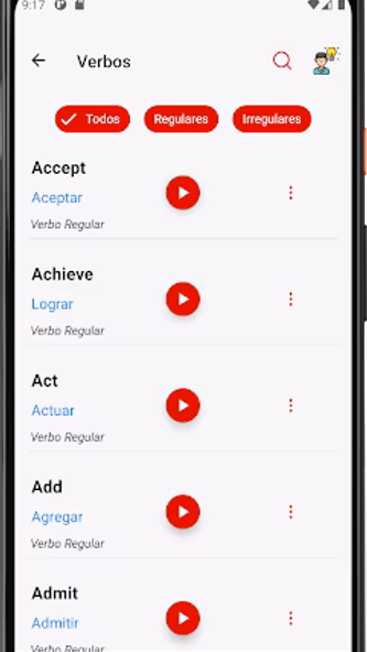 Verbos en Inglés Screenshot 4 - AppWisp.com Verbos en Inglés Screenshot 4 - AppWisp.com
