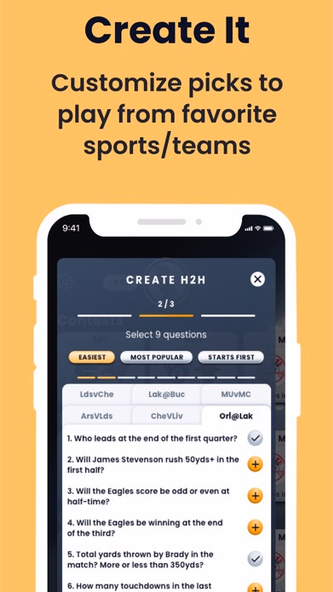BRAGR Pick Sports with Friends Screenshot 3 - AppWisp.com