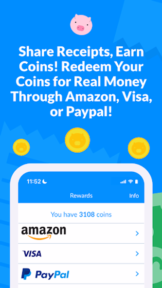 Receipt Hog: Cash for Receipts Screenshot 1 - AppWisp.com Receipt Hog: Cash for Receipts Screenshot 1 - AppWisp.com