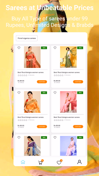 Saree Online Shopping Screenshot 1 - AppWisp.com Saree Online Shopping Screenshot 1 - AppWisp.com