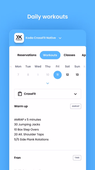 Koda CrossFit Native Screenshot 3 - AppWisp.com Koda CrossFit Native Screenshot 3 - AppWisp.com
