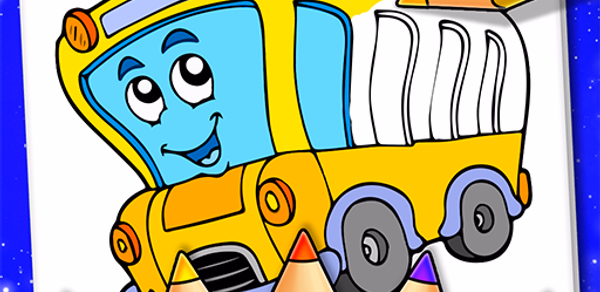 Vehicle Coloring Book Game Header - AppWisp.com
