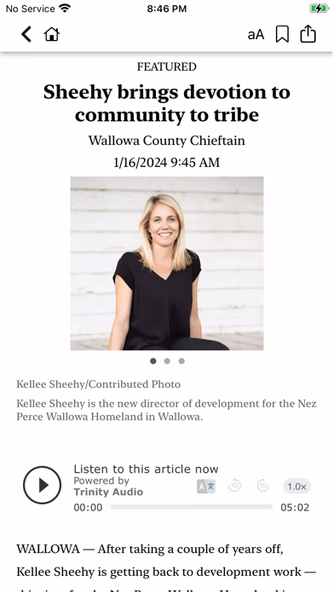 Wallowa County Chieftain: News Screenshot 4 - AppWisp.com Wallowa County Chieftain: News Screenshot 4 - AppWisp.com