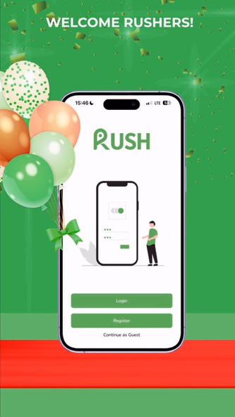Rush: Food & Grocery delivery Screenshot 1 - AppWisp.com