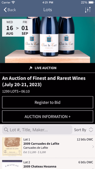 Hart Davis Hart Auctions Screenshot 2 - AppWisp.com Hart Davis Hart Auctions Screenshot 2 - AppWisp.com