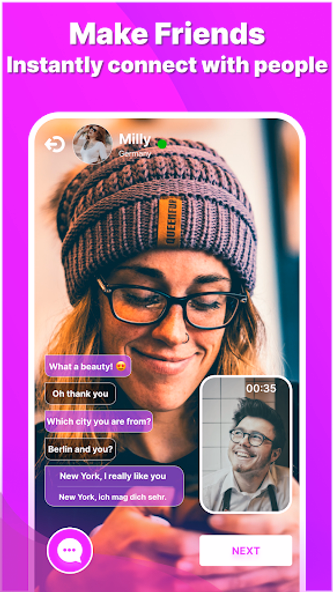 CHAM - Meet Random Video Call Screenshot 3 - AppWisp.com CHAM - Meet Random Video Call Screenshot 3 - AppWisp.com