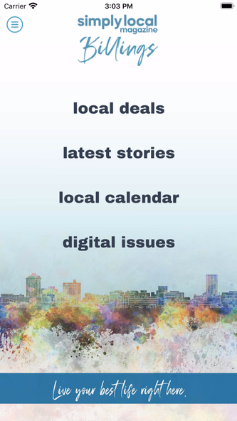 Simply Local Magazine BILLINGS Screenshot 1 - AppWisp.com Simply Local Magazine BILLINGS Screenshot 1 - AppWisp.com