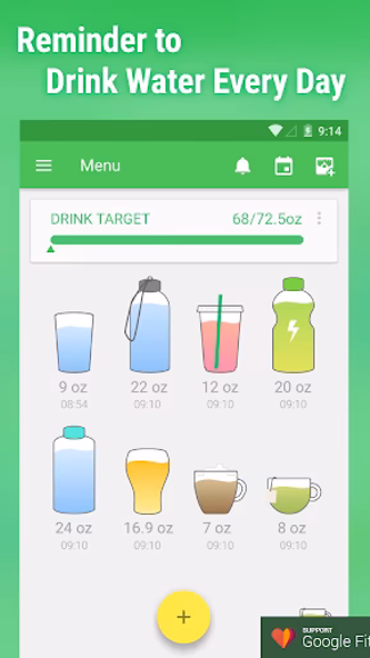Water Drink Reminder Screenshot 1 - AppWisp.com Water Drink Reminder Screenshot 1 - AppWisp.com