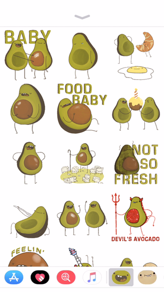 Avocado Stickers Screenshot 4 - AppWisp.com Avocado Stickers Screenshot 4 - AppWisp.com