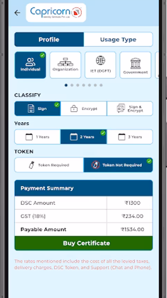 Capricorn Customer Application Screenshot 3 - AppWisp.com Capricorn Customer Application Screenshot 3 - AppWisp.com