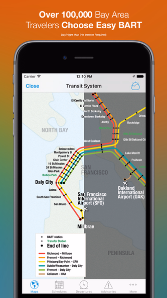 Easy BART Screenshot 1 - AppWisp.com Easy BART Screenshot 1 - AppWisp.com