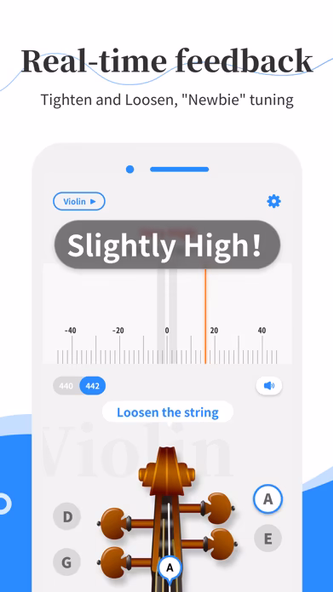 Simply Tuner - Violin, Cello Screenshot 3 - AppWisp.com Simply Tuner - Violin, Cello Screenshot 3 - AppWisp.com