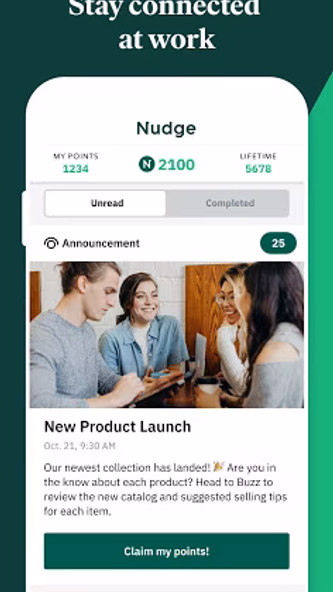 Nudge - Your Workplace App Screenshot 1 - AppWisp.com Nudge - Your Workplace App Screenshot 1 - AppWisp.com