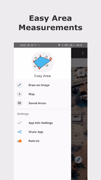 Easy Area : Land Area Measure Screenshot 1 - AppWisp.com Easy Area : Land Area Measure Screenshot 1 - AppWisp.com
