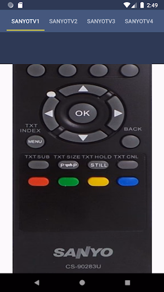 Remote Control For Sanyo TV Screenshot 3 - AppWisp.com Remote Control For Sanyo TV Screenshot 3 - AppWisp.com