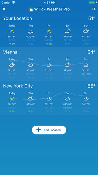 WTR - Weather Pro Screenshot 1 - AppWisp.com WTR - Weather Pro Screenshot 1 - AppWisp.com