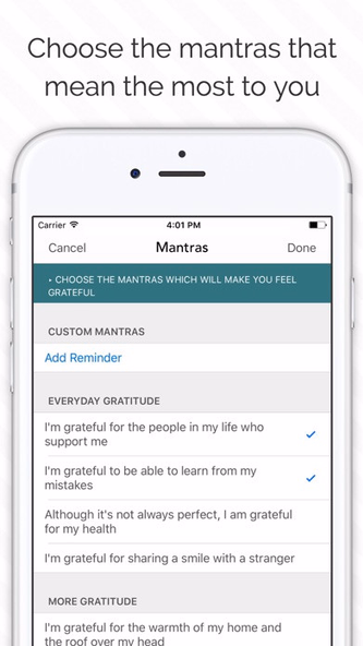 Gratitude Reminders for optimism and happiness Screenshot 3 - AppWisp.com Gratitude Reminders for optimism and happiness Screenshot 3 - AppWisp.com