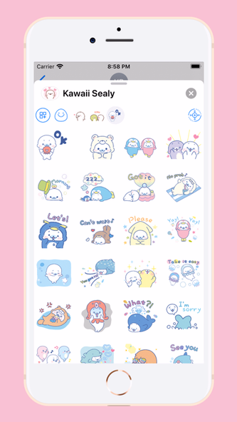 Kawaii Sealy Screenshot 3 - AppWisp.com Kawaii Sealy Screenshot 3 - AppWisp.com
