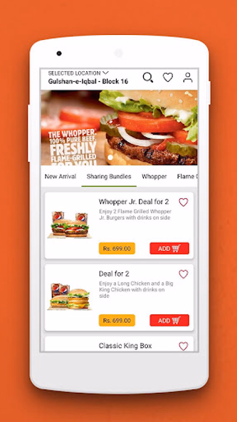 Burger King Pakistan Screenshot 3 - AppWisp.com Burger King Pakistan Screenshot 3 - AppWisp.com
