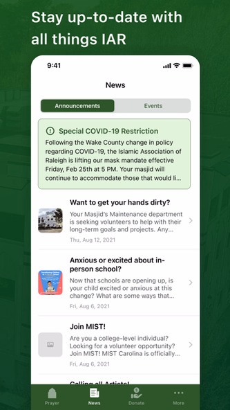 Islamic Association Of Raleigh Screenshot 3 - AppWisp.com Islamic Association Of Raleigh Screenshot 3 - AppWisp.com