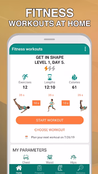 Fitness workouts for women Screenshot 1 - AppWisp.com Fitness workouts for women Screenshot 1 - AppWisp.com