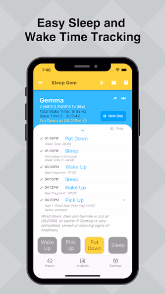 Sleep Gem: Pediatric Sleep App Screenshot 2 - AppWisp.com Sleep Gem: Pediatric Sleep App Screenshot 2 - AppWisp.com