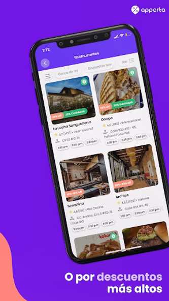 Apparta - Restaurantes cerca. Screenshot 4 - AppWisp.com Apparta - Restaurantes cerca. Screenshot 4 - AppWisp.com