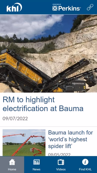 KHL Bauma News 2022 Screenshot 2 - AppWisp.com KHL Bauma News 2022 Screenshot 2 - AppWisp.com