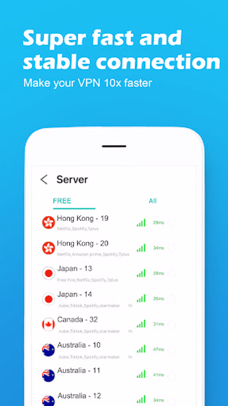 VPN - Fast Secure Stable Screenshot 4 - AppWisp.com VPN - Fast Secure Stable Screenshot 4 - AppWisp.com