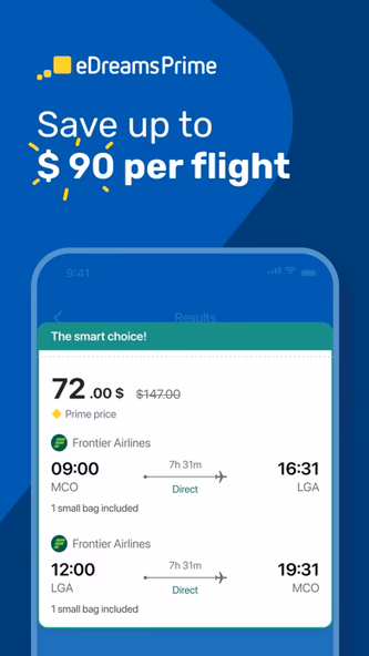 eDreams: Flights, hotels, cars Screenshot 3 - AppWisp.com eDreams: Flights, hotels, cars Screenshot 3 - AppWisp.com