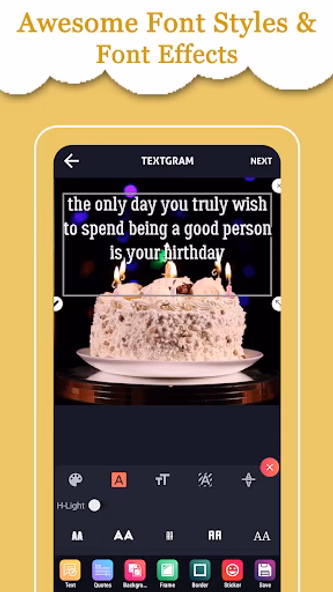 Textify - Add Text On Photo Screenshot 3 - AppWisp.com Textify - Add Text On Photo Screenshot 3 - AppWisp.com
