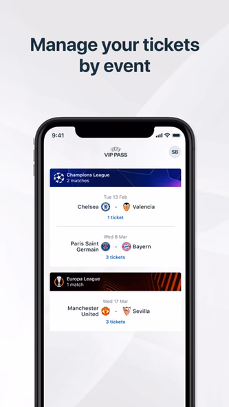UEFA VIP Pass Screenshot 3 - AppWisp.com UEFA VIP Pass Screenshot 3 - AppWisp.com