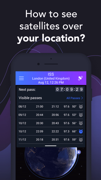 Satellite Tracker by Star Walk Screenshot 4 - AppWisp.com Satellite Tracker by Star Walk Screenshot 4 - AppWisp.com