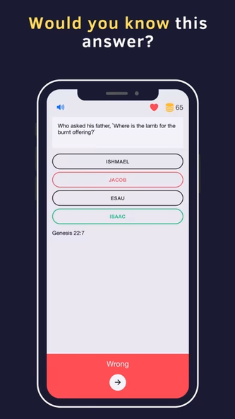 Bible Trivia Game: Questions Screenshot 3 - AppWisp.com Bible Trivia Game: Questions Screenshot 3 - AppWisp.com