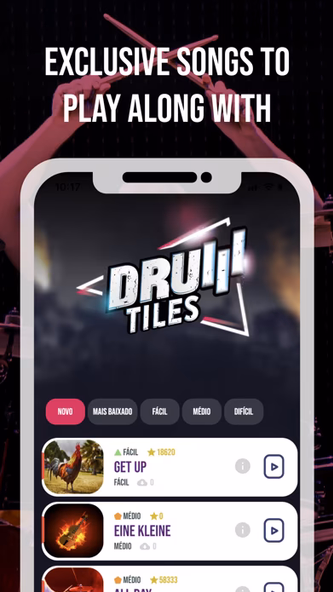 Drum Tiles: drumming game Screenshot 4 - AppWisp.com Drum Tiles: drumming game Screenshot 4 - AppWisp.com