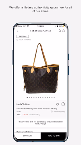 The Luxury Closet - Buy & Sell Screenshot 4 - AppWisp.com The Luxury Closet - Buy & Sell Screenshot 4 - AppWisp.com