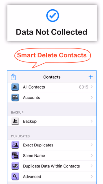 Delete Contacts+ Screenshot 1 - AppWisp.com Delete Contacts+ Screenshot 1 - AppWisp.com
